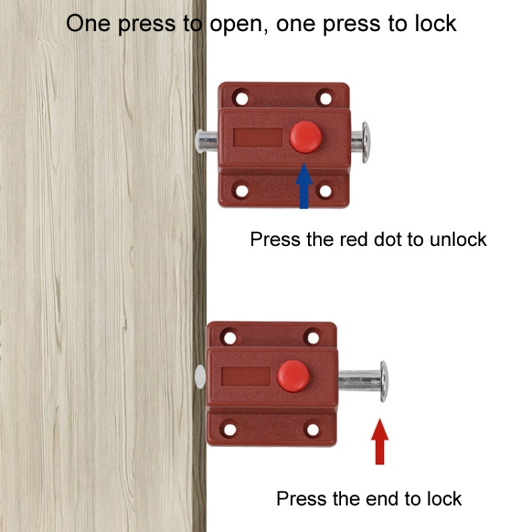 2pcs Plastic Cabinet Door Spring Latch Window Door Bolts Safety Latch Lock