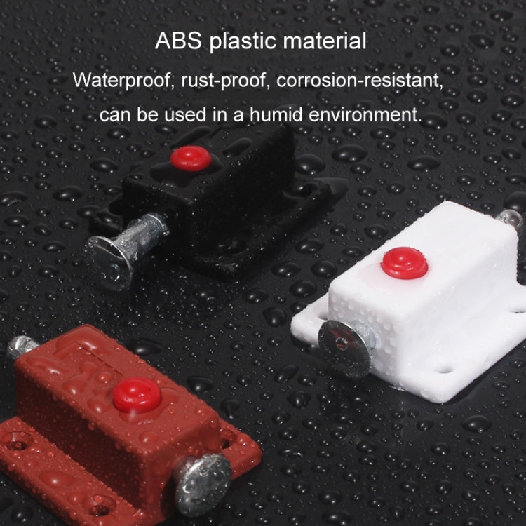 2pcs Plastic Cabinet Door Spring Latch Window Door Bolts Safety Latch Lock