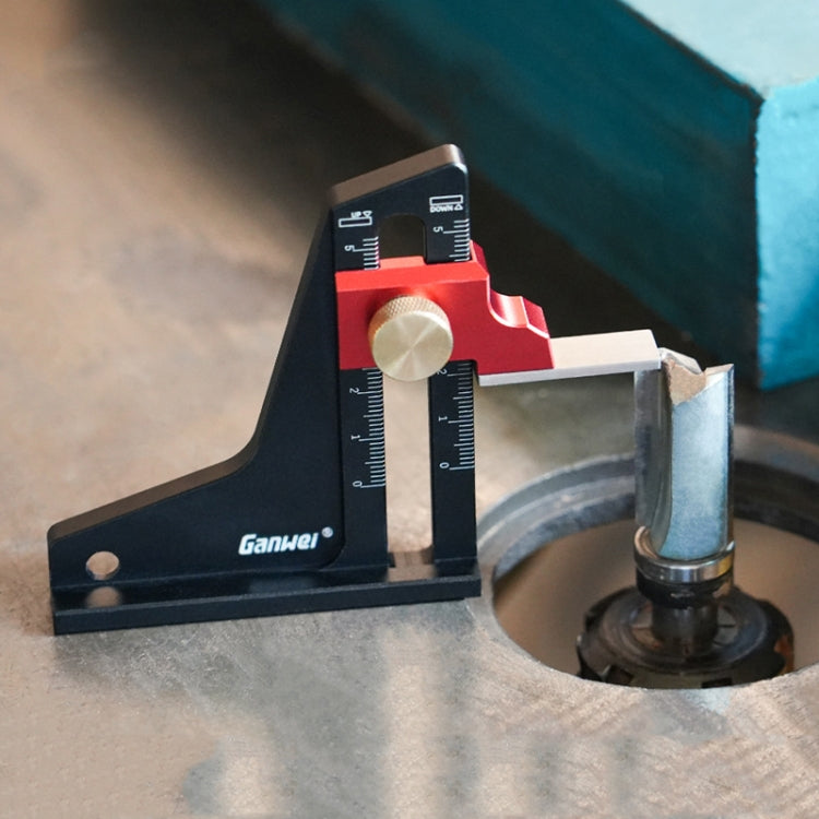 Ganwei Woodworking Height Gauge 0-50mm Aluminum Alloy Adjustable Tablesaw Depth Measuring Tool