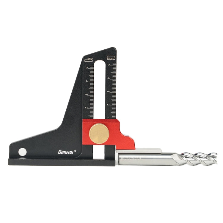 Ganwei Woodworking Height Gauge 0-50mm Aluminum Alloy Adjustable Tablesaw Depth Measuring Tool