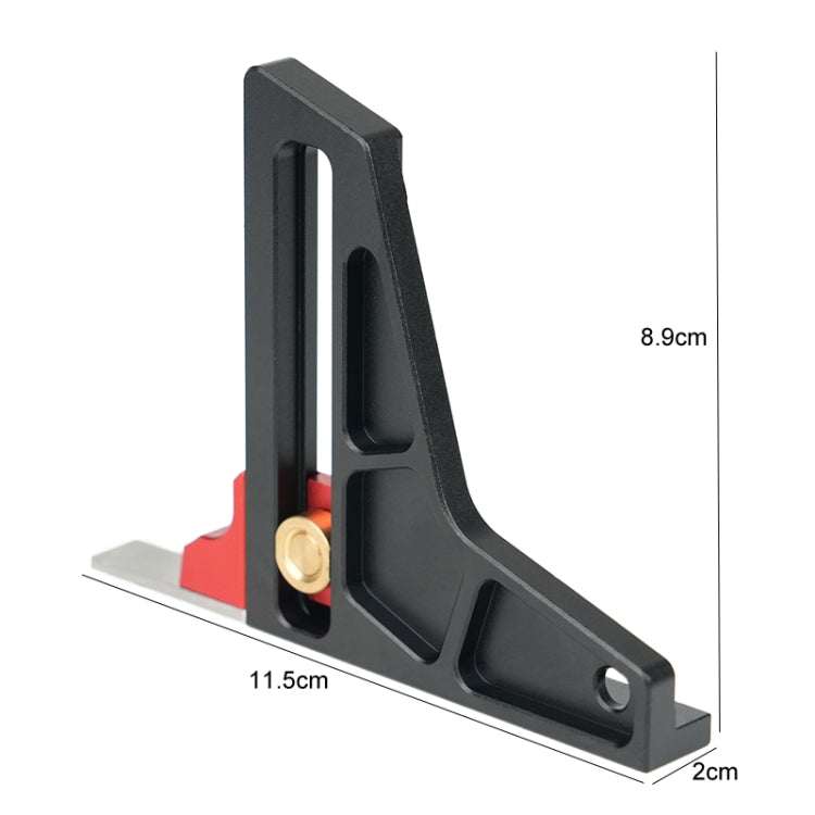 Ganwei Woodworking Height Gauge 0-50mm Aluminum Alloy Adjustable Tablesaw Depth Measuring Tool