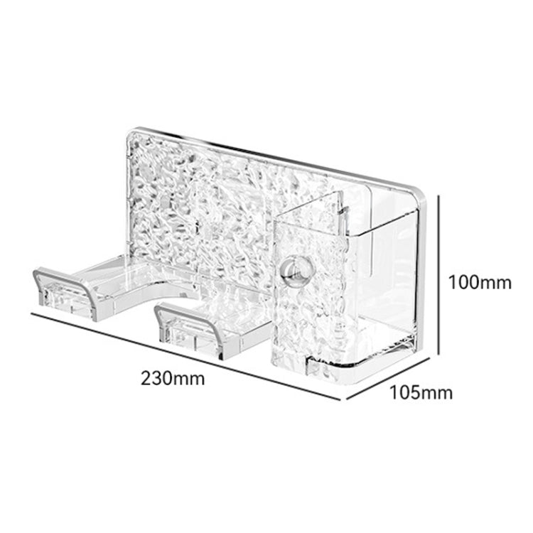 Household Hair Dryer Shelf Bathroom No Punching Wall Mounted Storage Rack