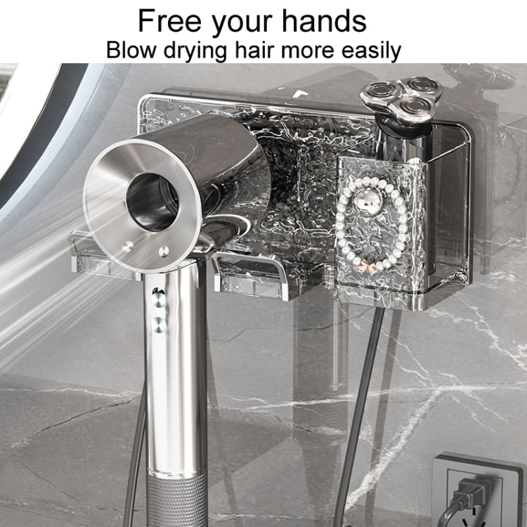 Household Hair Dryer Shelf Bathroom No Punching Wall Mounted Storage Rack