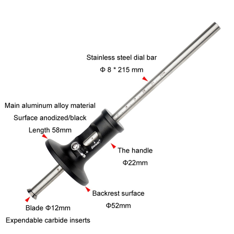 Ganwei European Scriber Simple Marking Gauge Ruler Parallel Line Drawing Woodworking Tool