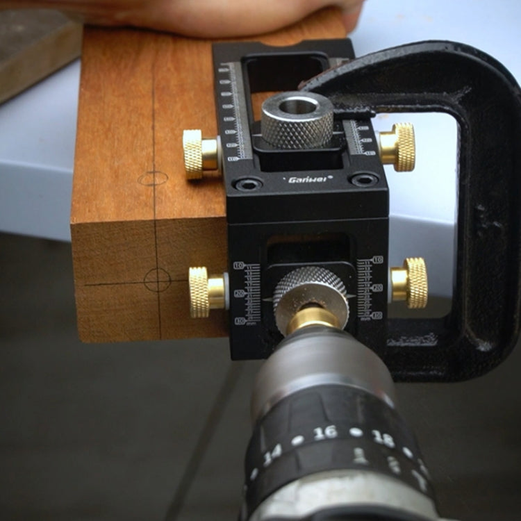 2 In 1 Flat Head Cross Oblique Drill Hole Puncher Locator Doweling Jig Bed Cabinet Screw Punch Locator