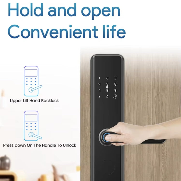 A50 Smart Fingerprint Lock Electronic Indoor Lock Apartment Lock With Handle