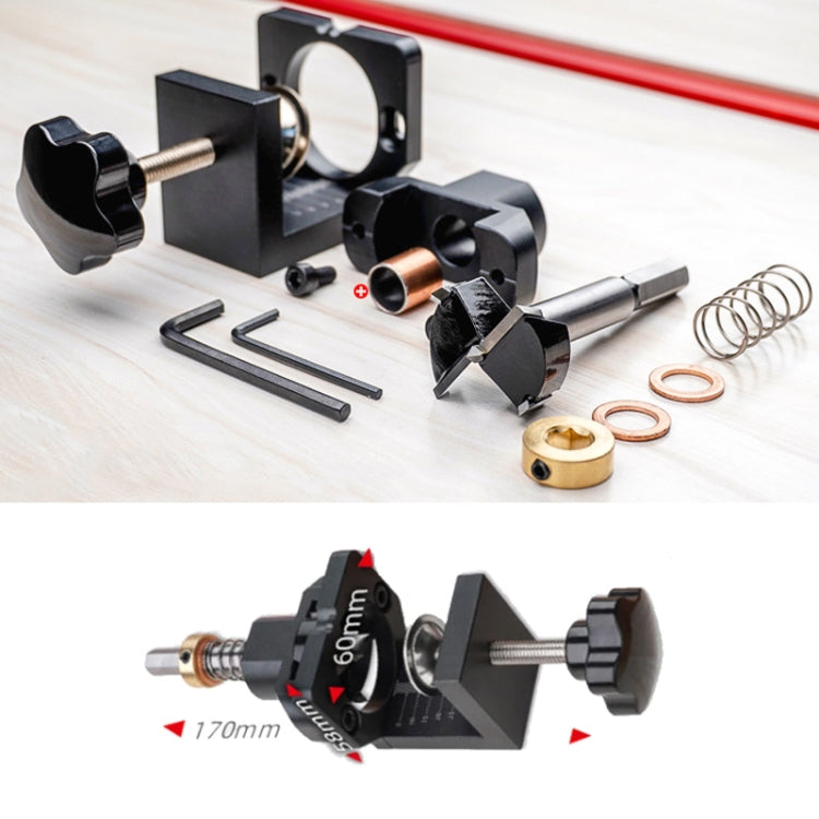 35mm Hole Opening Locator Cabinet Door Hinge Drills Hole Jig Puncher Woodworking Tool