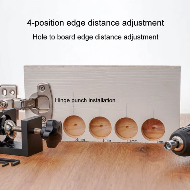 35mm Hole Opening Locator Cabinet Door Hinge Drills Hole Jig Puncher Woodworking Tool