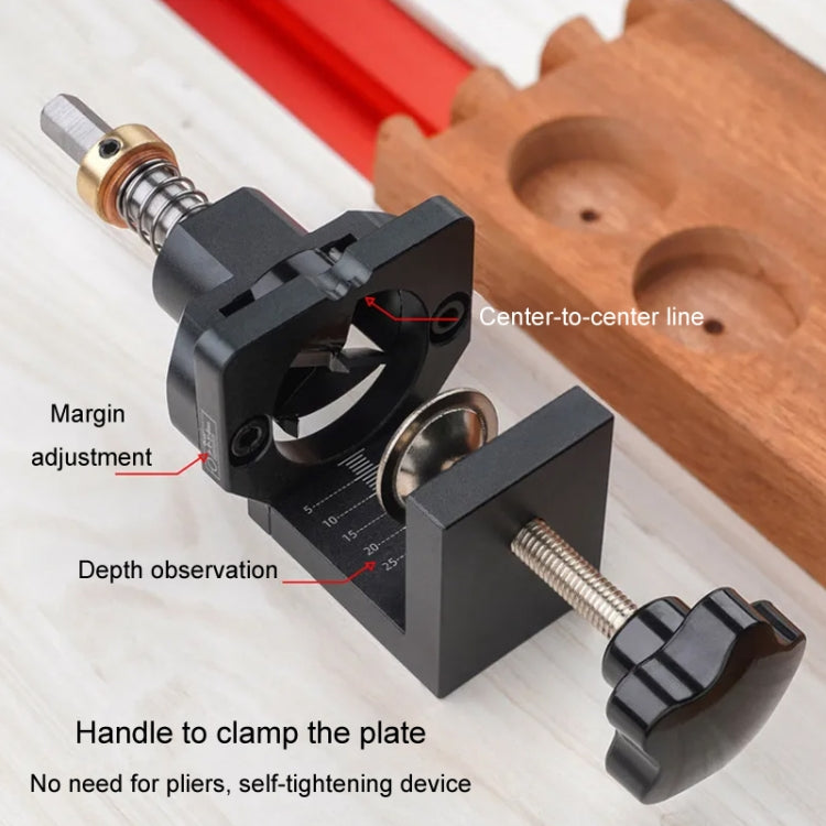 35mm Hole Opening Locator Cabinet Door Hinge Drills Hole Jig Puncher Woodworking Tool