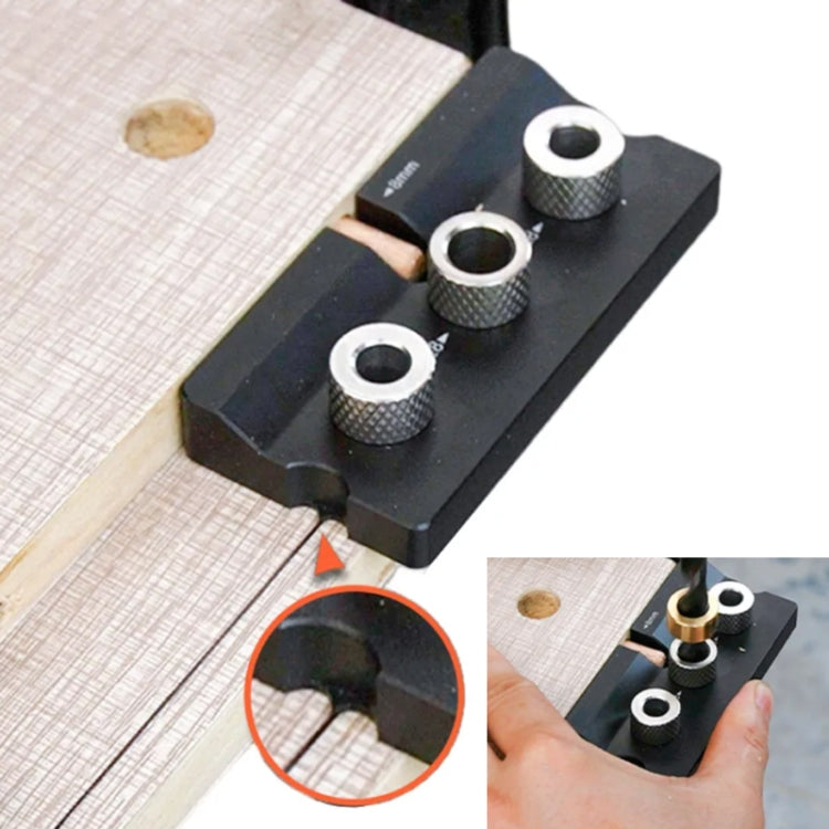 3 In 1 Punch Locator Woodworking Positioning Fixture Drilling Wood Doweling Jig