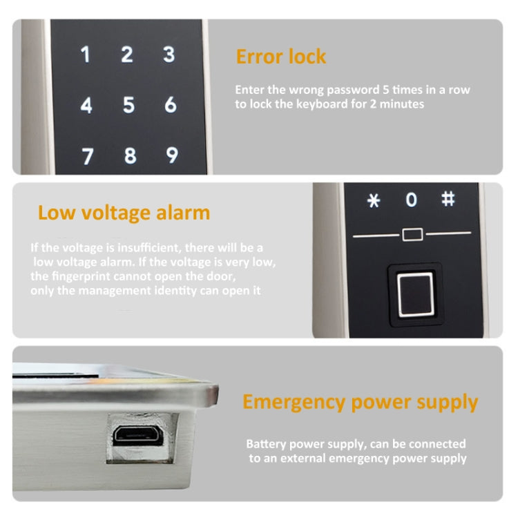 F8  Electronic Cabinet Lock Keyless Password Intelligent Card Unlock