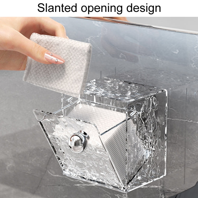 Bathroom No Punch Storage Box Restroom Wall Mounted Cotton Swab Organizer