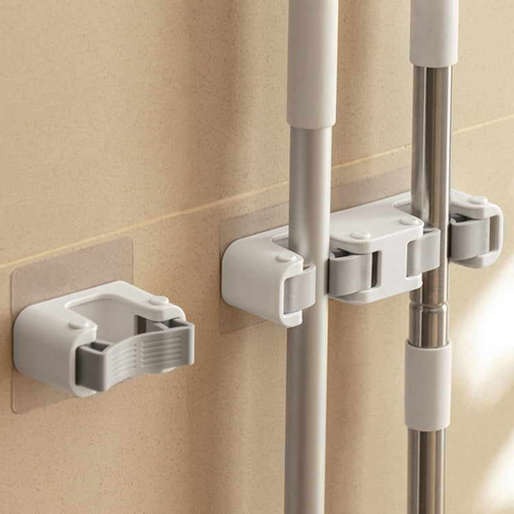 Bathroom No-Punch Mop Hook Household Broom Wall Mounted Fixing Clip