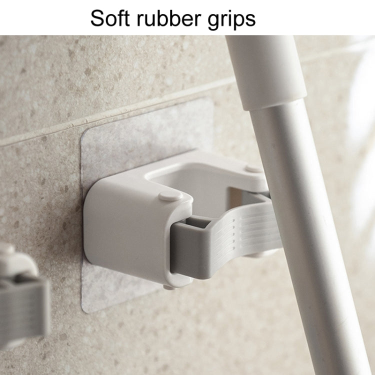 Bathroom No-Punch Mop Hook Household Broom Wall Mounted Fixing Clip
