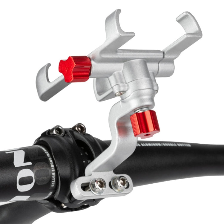 PROMEND Aluminum Alloy Cell Phone Holder Adjustable Angle Rotating Motorcycle Navigation Support