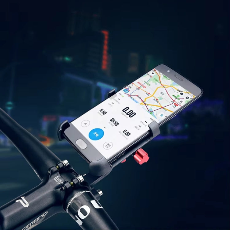 PROMEND Aluminum Alloy Cell Phone Holder Adjustable Angle Rotating Motorcycle Navigation Support