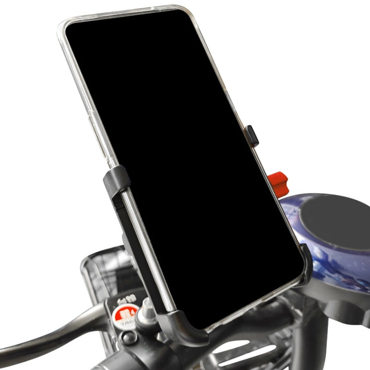 PROMEND Aluminum Alloy Cell Phone Holder Adjustable Angle Rotating Motorcycle Navigation Support