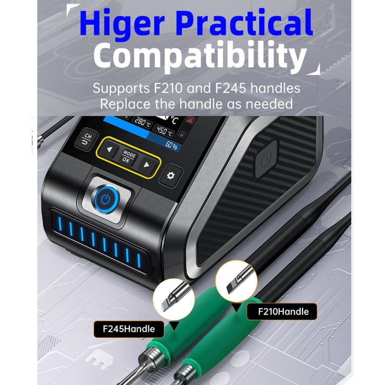 FNIRSI 200W Intelligent Constant Temperature Electric Soldering Iron Station