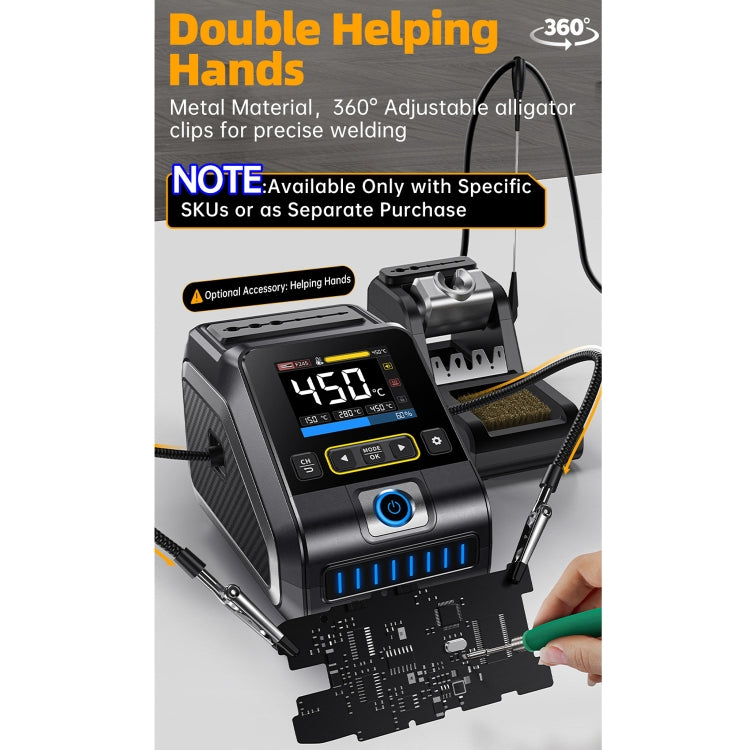 FNIRSI 200W Intelligent Constant Temperature Electric Soldering Iron Station