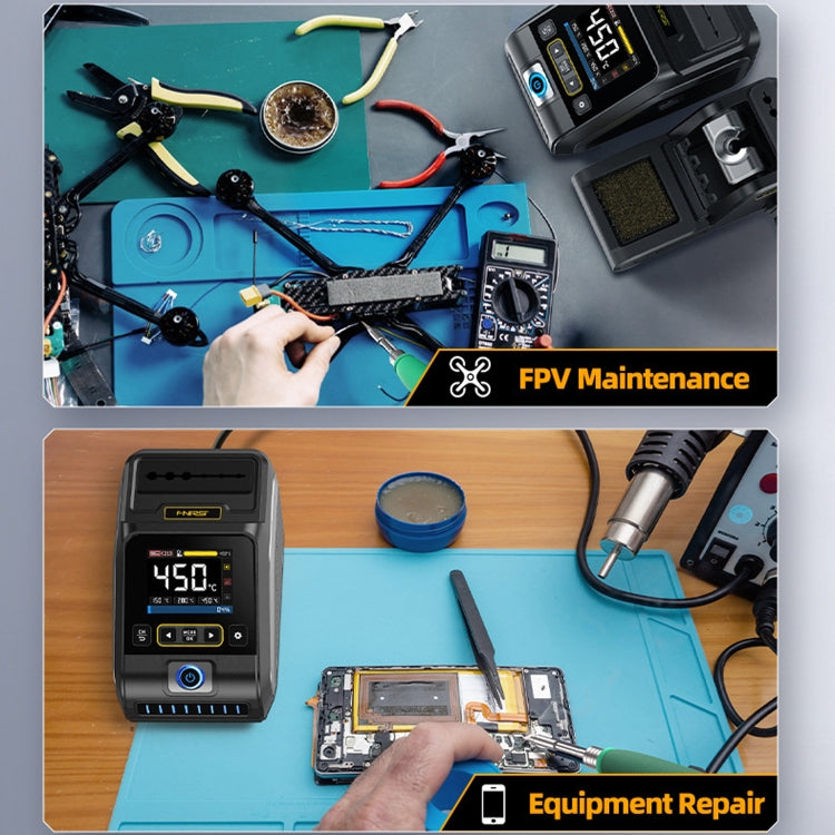FNIRSI 200W Intelligent Constant Temperature Electric Soldering Iron Station