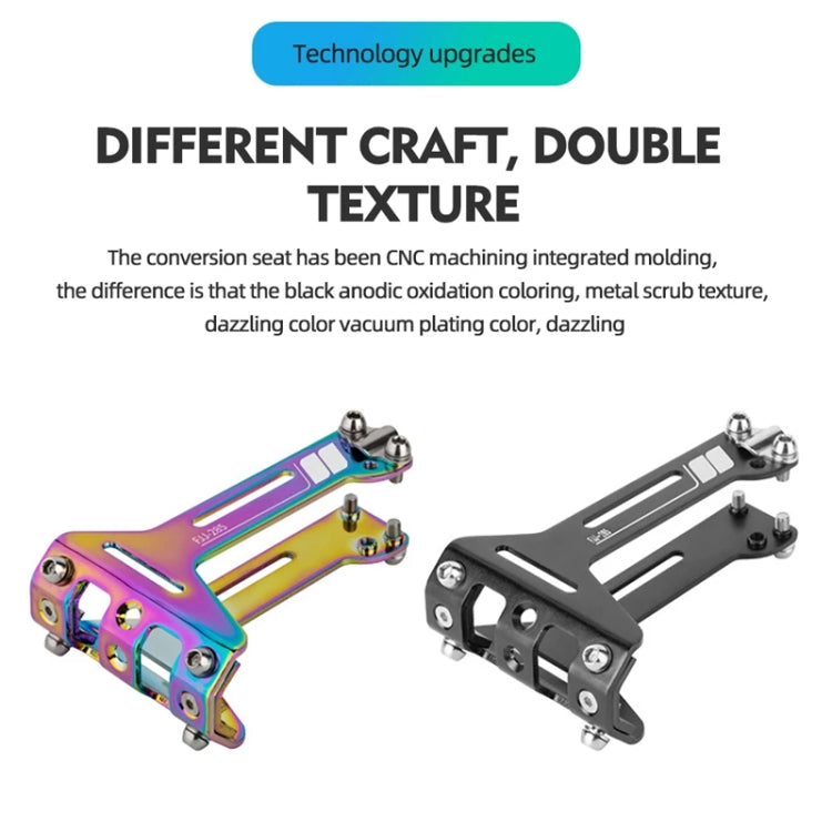 PROMEND FJJ-285 Water Bottle Cage Conversion Mount Aluminum Bicycle Cushion Dual Cup Holder Mounting Adapter