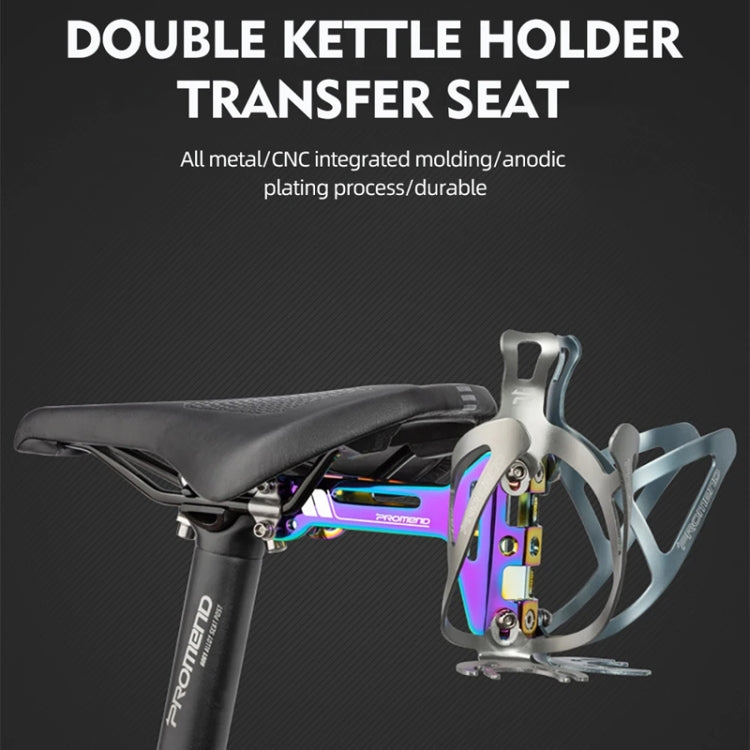 PROMEND FJJ-285 Water Bottle Cage Conversion Mount Aluminum Bicycle Cushion Dual Cup Holder Mounting Adapter
