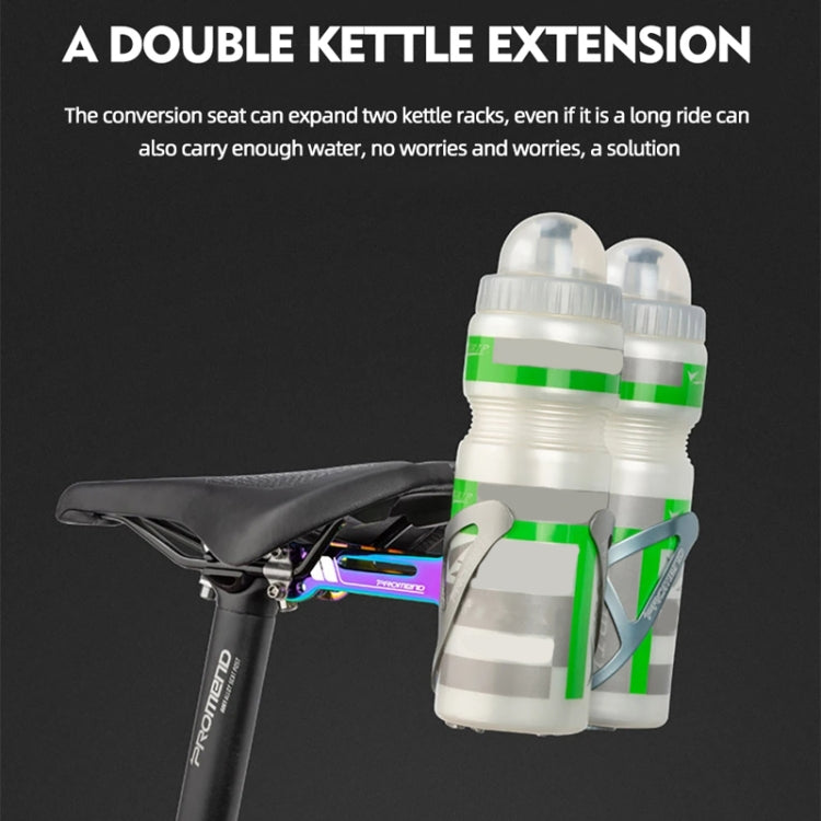 PROMEND FJJ-285 Water Bottle Cage Conversion Mount Aluminum Bicycle Cushion Dual Cup Holder Mounting Adapter