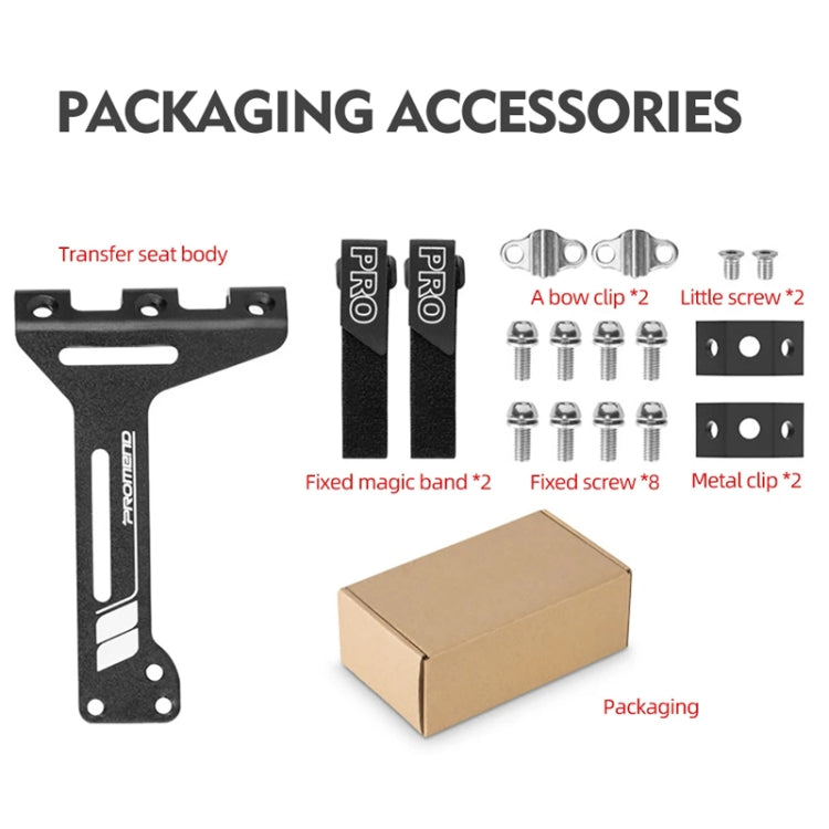 PROMEND FJJ-285 Water Bottle Cage Conversion Mount Aluminum Bicycle Cushion Dual Cup Holder Mounting Adapter