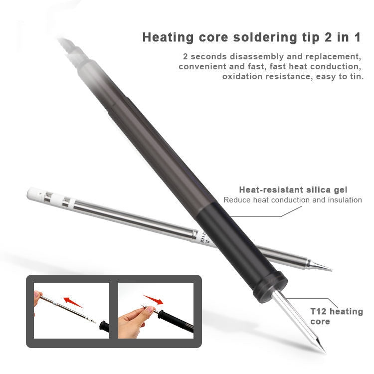 BAKU BA-898D+ T12 Solder Station Adjustable Temperature Electric Digital Soldering Iron For Phone Repair