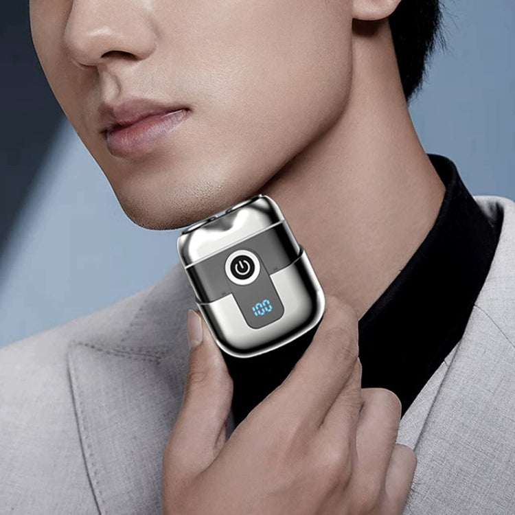 Double Ring Magnetic Electric Shaver Travel Portable Rechargeable Full Body Washable Men Razor