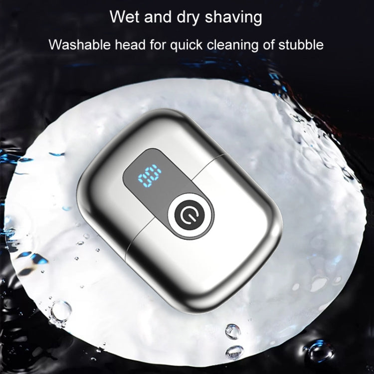 Double Ring Magnetic Electric Shaver Travel Portable Rechargeable Full Body Washable Men Razor