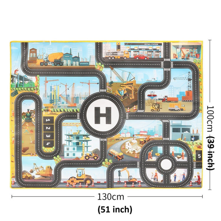 Engineering Parking Scene Play Mat Outdoor Picnic Beach Mat