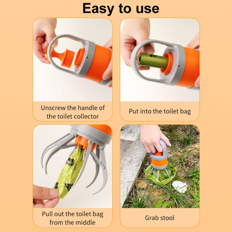 Pet Outing Portable Poop Scooper Dog Feces 6 Claws Pick Up Tools