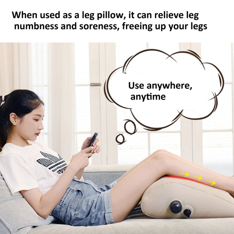 Press Inflatable Leg Rest Pillow Waist Cushion Portable Travel Back Cushion