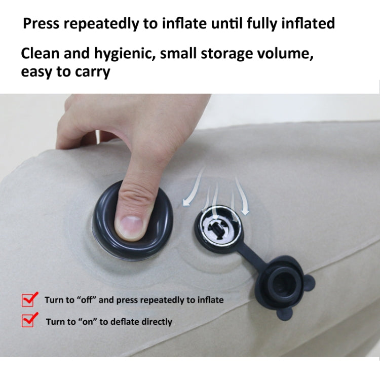 Press Inflatable Leg Rest Pillow Waist Cushion Portable Travel Back Cushion