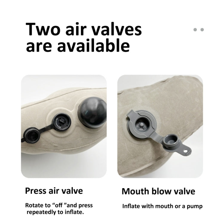 Lumbar Pillow Portable Travel Flocking Pillow Chair Back Support