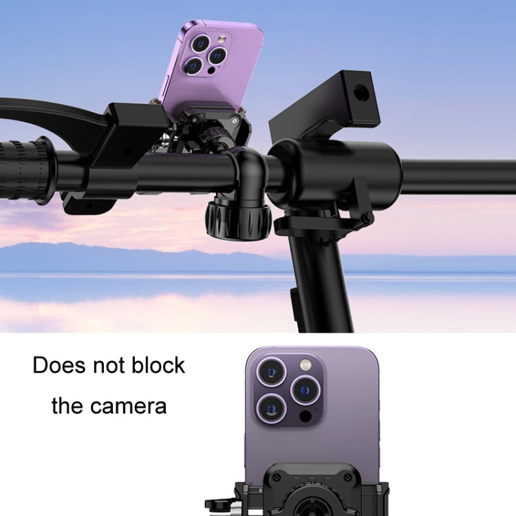 YYS-615 Motorcycle Bicycle Semi-Wrapped Riding Navigation Cell Phone Holder