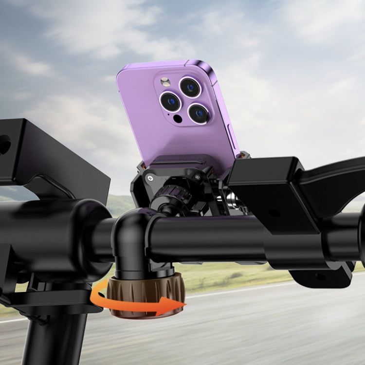 YYS-615 Motorcycle Bicycle Semi-Wrapped Riding Navigation Cell Phone Holder