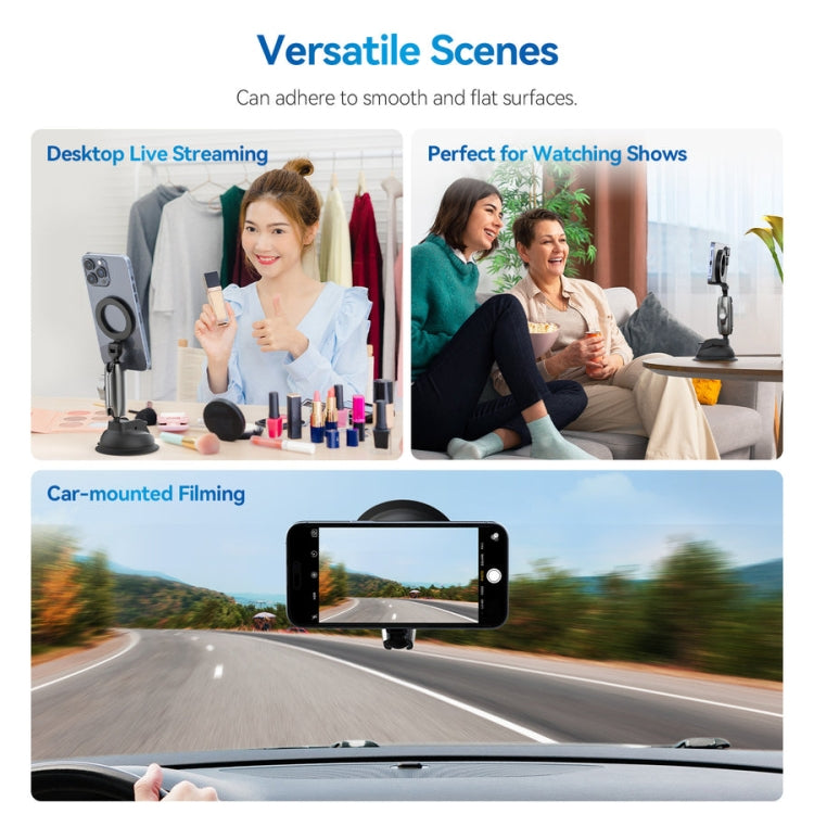 TELESIN Magnetic Suction Car Phone Mount 360 Degree Rotation Phone Holder