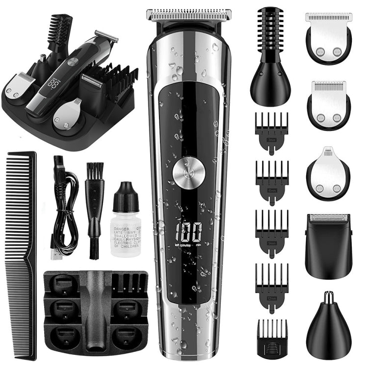 6 in 1 Men Waterproof Electric Hair Trimmer Kit Nose Trimmer, Mustache Trimmer Body Shaver