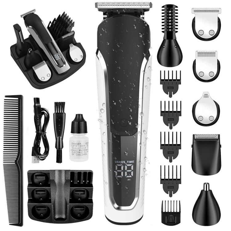 6 in 1 Men Waterproof Electric Hair Trimmer Kit Nose Trimmer, Mustache Trimmer Body Shaver