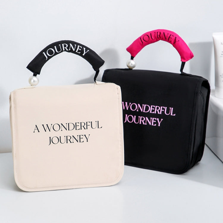 Pearl Portable Wash Bag Business Travel Hanging Large Capacity Makeup Bag Toiletries Organizer