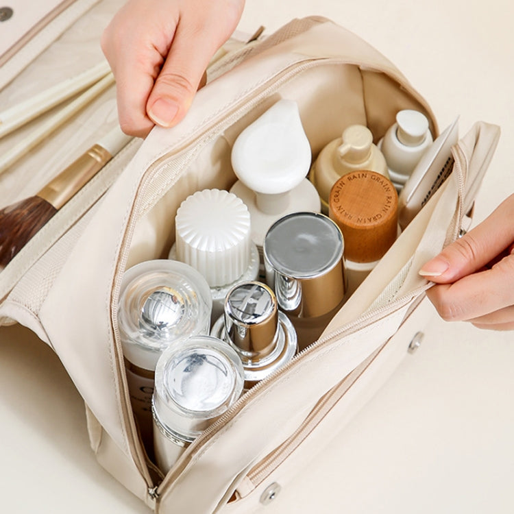 Pearl Portable Wash Bag Business Travel Hanging Large Capacity Makeup Bag Toiletries Organizer