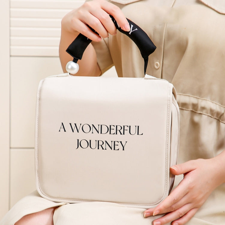 Pearl Portable Wash Bag Business Travel Hanging Large Capacity Makeup Bag Toiletries Organizer