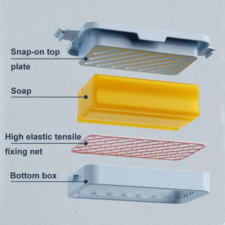 4pcs /Pack Multifunctional High Elastic Mesh Anti-slip Drain Foaming Soap Box
