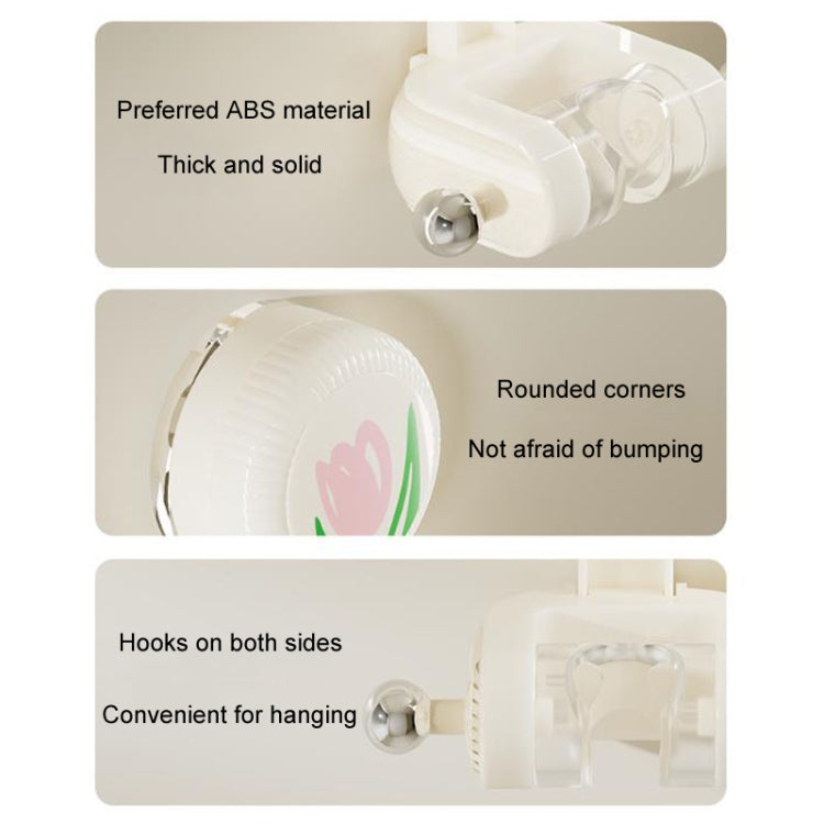 Bathroom No-Punch Suction Cup Showerhead Holder Tulip Shower Hanger