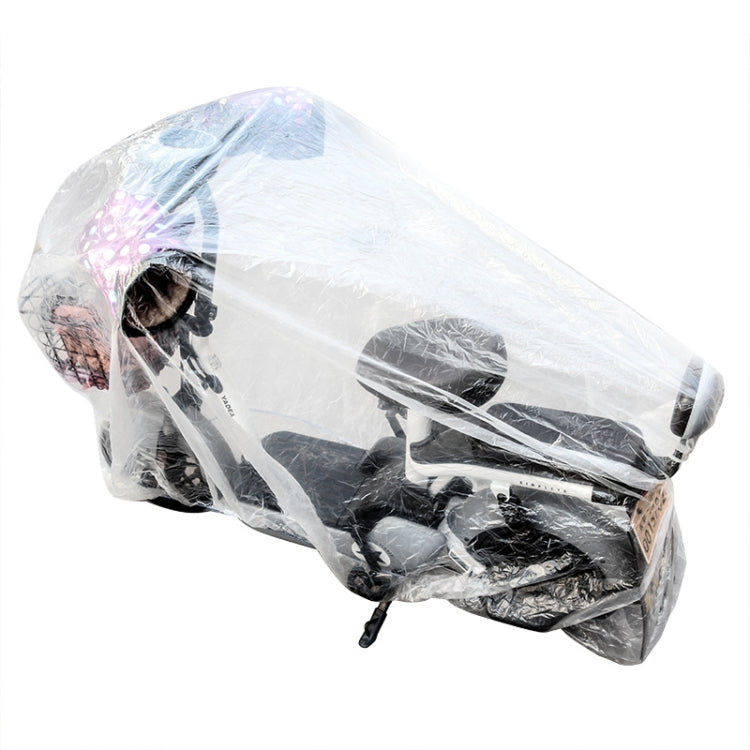 Disposable Transparent PE Film Rainproof Dustproof Motorcycle Scooter Cover