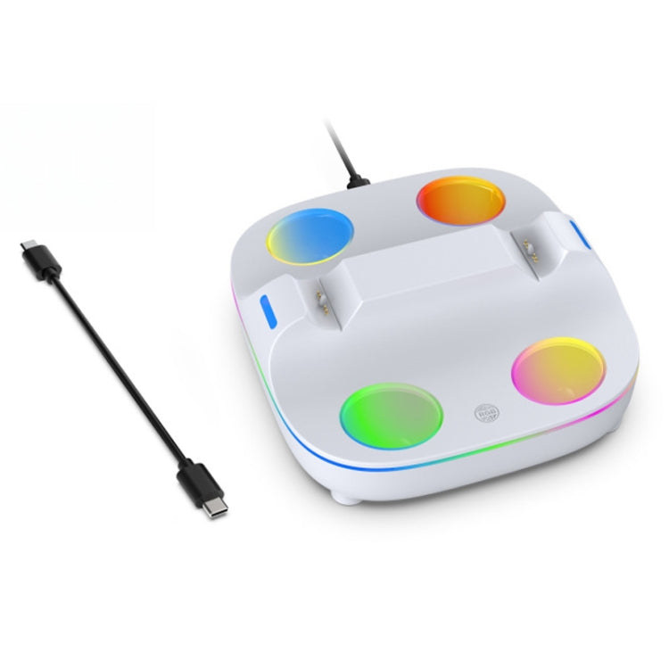 For PS5 Controller Dual Charger Charging Stand Docking Station With RGB Ambient Light