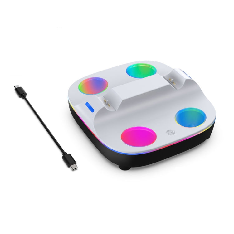 For PS5 Controller Dual Charger Charging Stand Docking Station With RGB Ambient Light