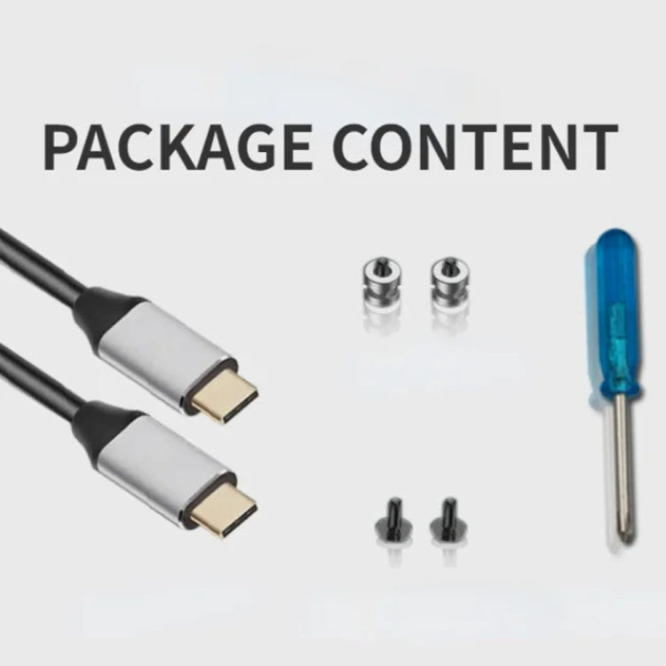 Dual M.2 NVME SSD RAID Array Mobile Hard Drive Enclosure Type-C USB3.2 GEN2x2 20G 586R